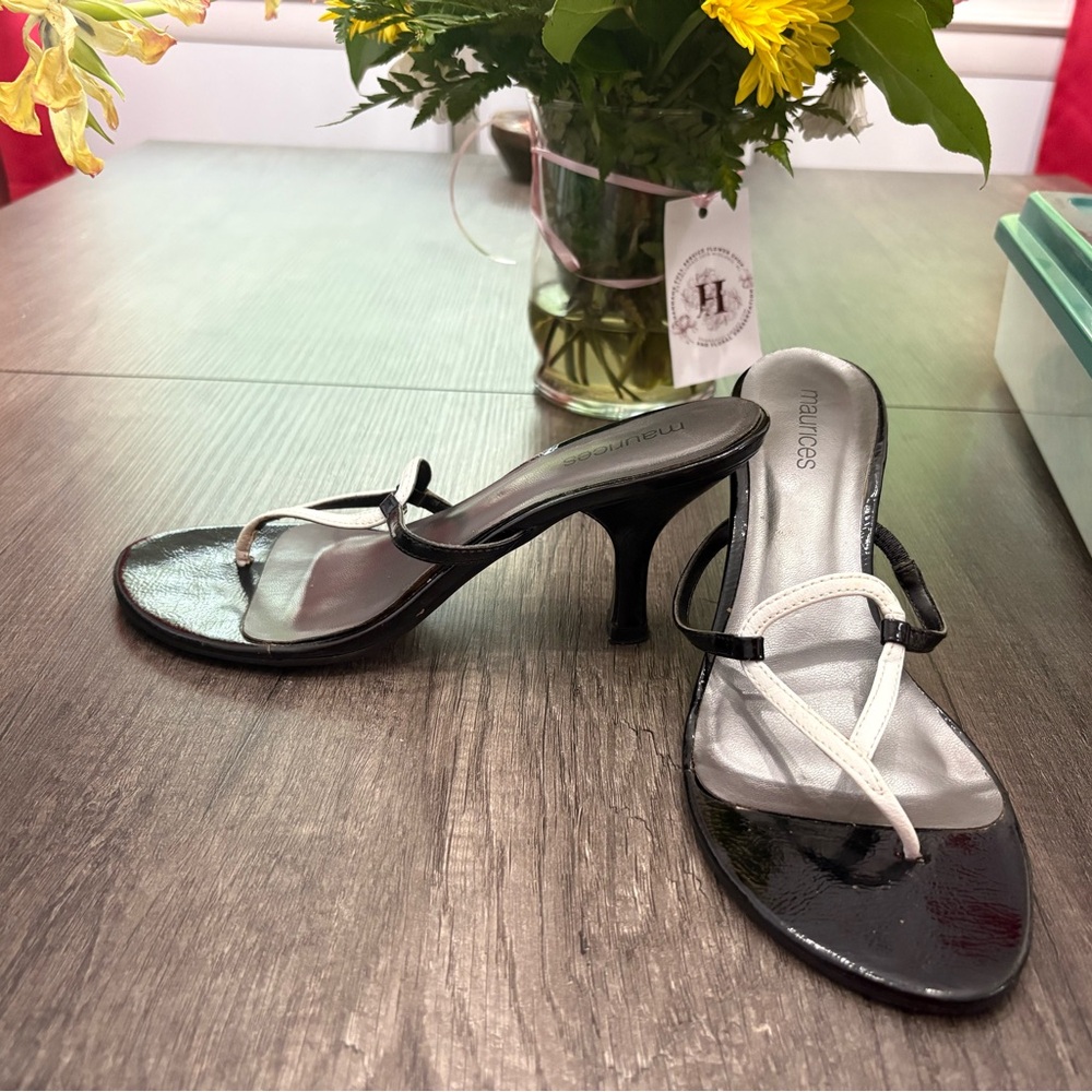 Maurices Black and White Heels with Elegant Design